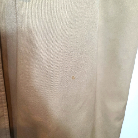 Burberry Women’s Vintage Tan Nova Check Trench Coat–Wool Lined–Size 14 XX-Long - Picture 11 of 16